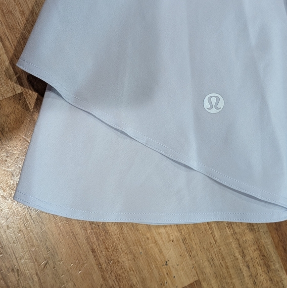 Lululemon Court Rival Skirt High Waist Pale Blue Tennis Pickleball Shorts - Picture 6 of 12